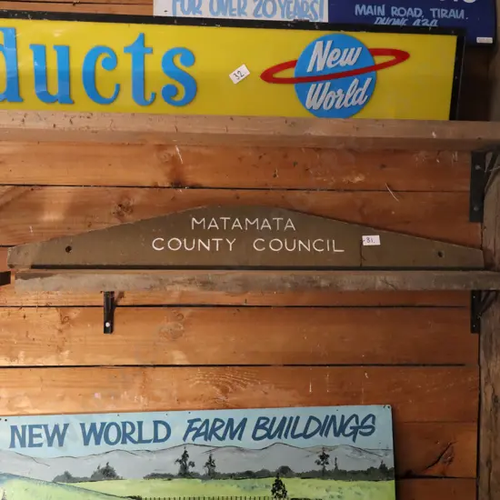 Matamata County Council Sign