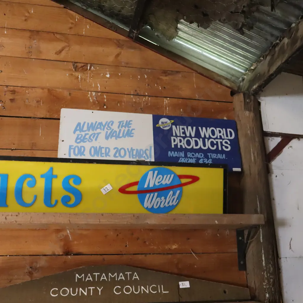 New World Products Signs x 3 Image 1++