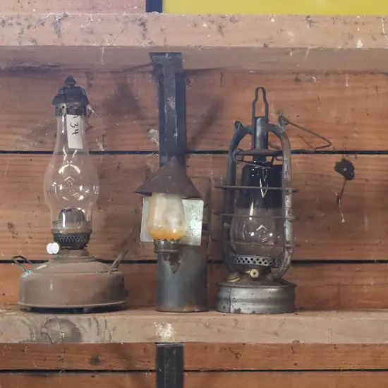 Kerosene Lamps x 3