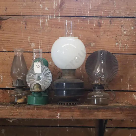 Kerosene Lamps x 4