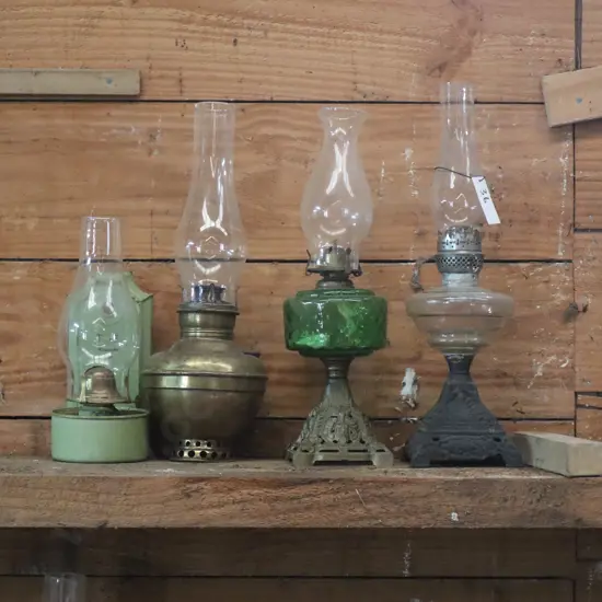 Kerosene Lamps x 4