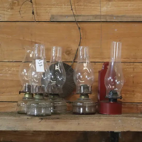 Kerosene Lamps x 5