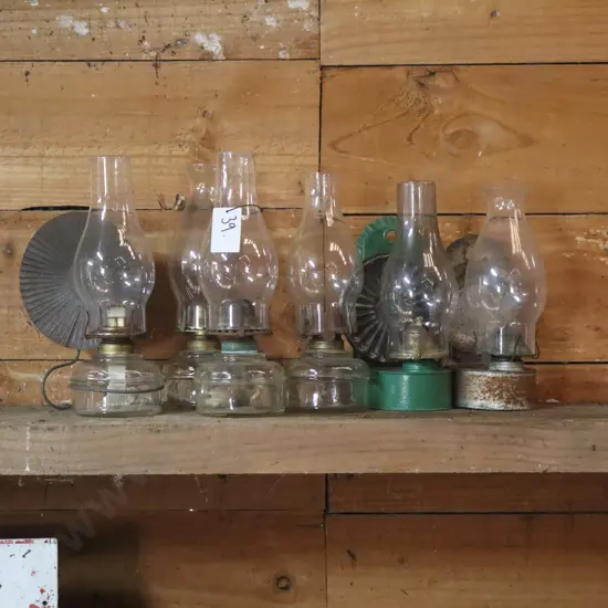 Kerosene Lamps x 6