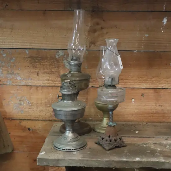 Kerosene Lamps x 4