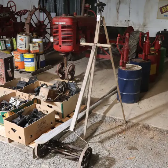 Tripod, Lawnmower And Oars