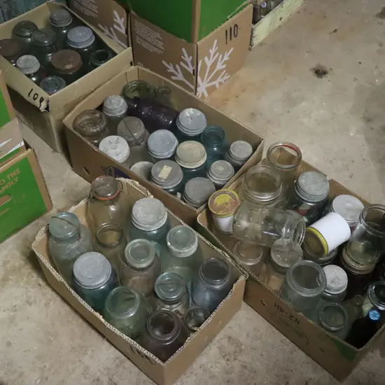 4X Boxes Mason And Preserving Jars