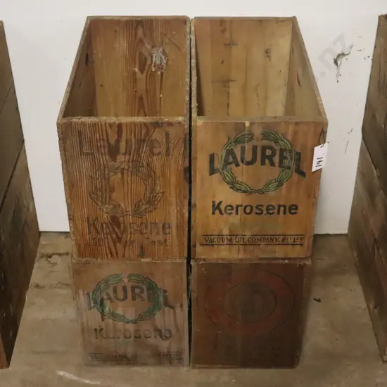 Petrol Boxes x 4. Laurel, Laurel, Laurel, Gilmore