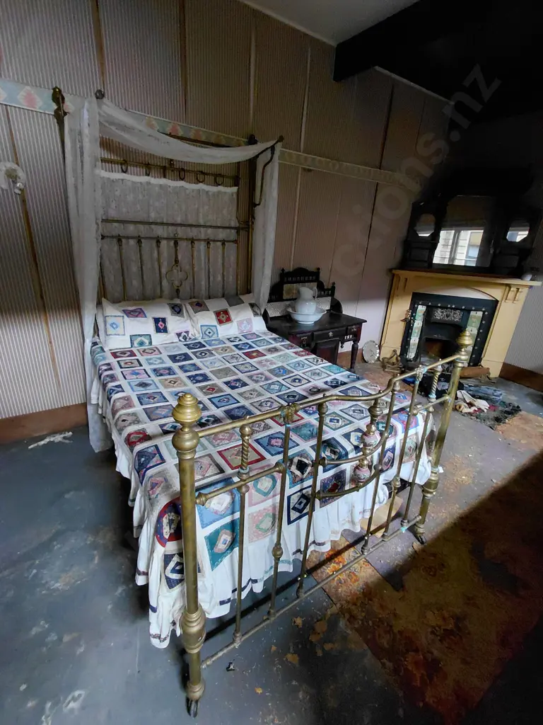 Antique Bed, Mattress, Covers Etc. Image 1++