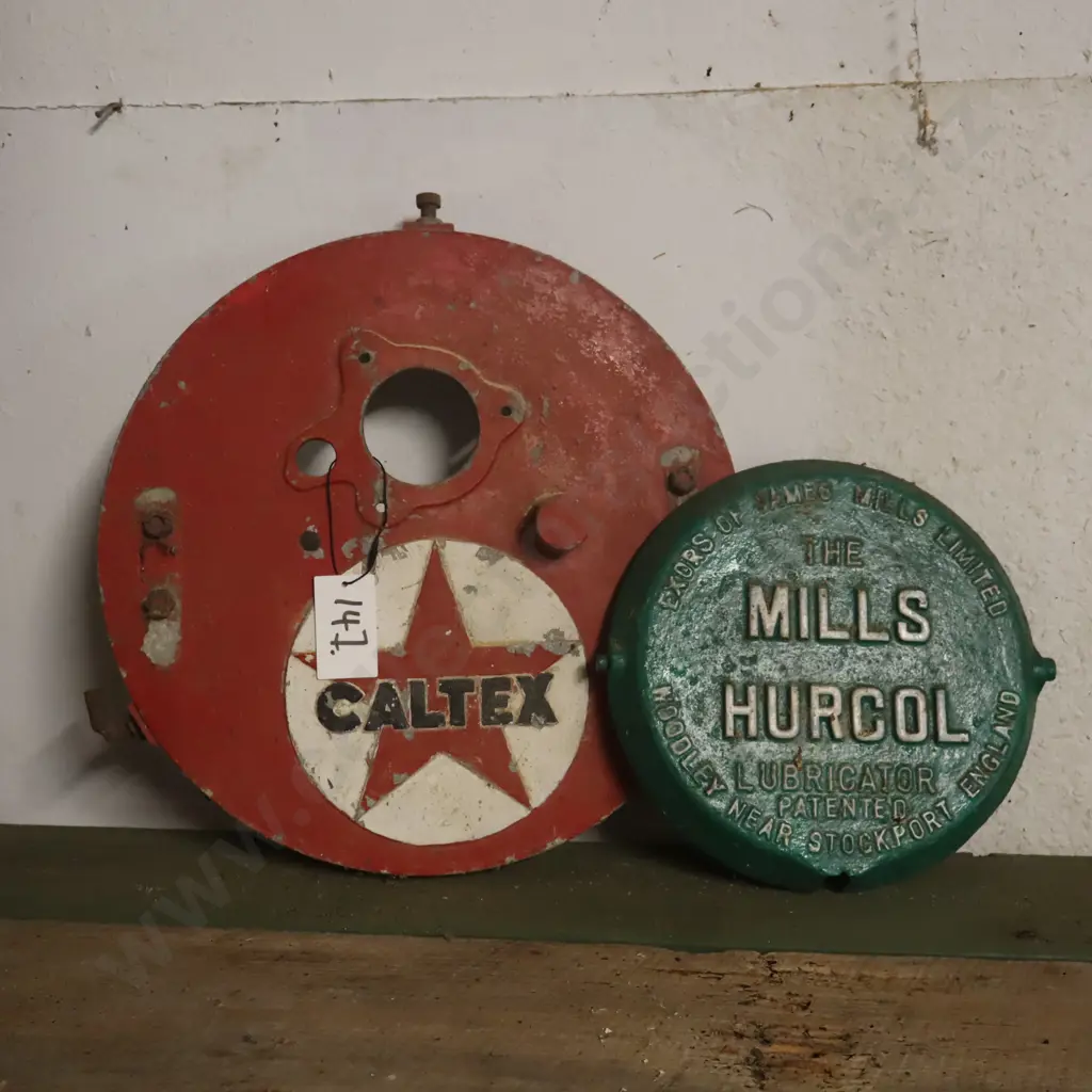 Caltex And Mills Hurcal Cast Drum Lids Image 1++