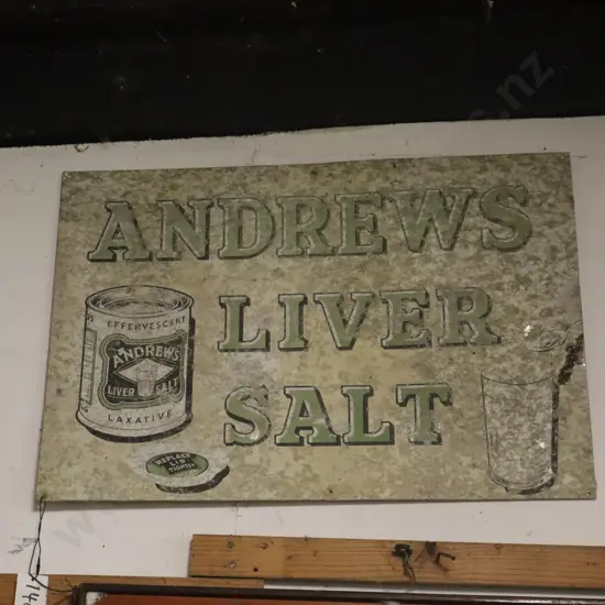 Andrews Salt Liver Tin Sign