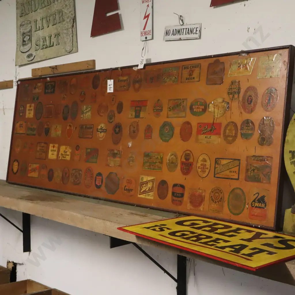 Large Beer Labels Sign Image 1++