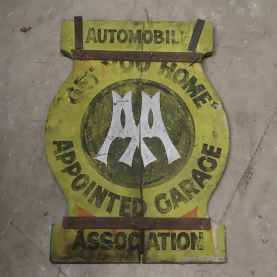 Double Sided Wooden AA Sign