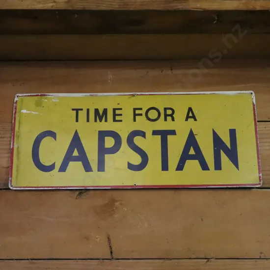 Time For A Capstan Tin Sign