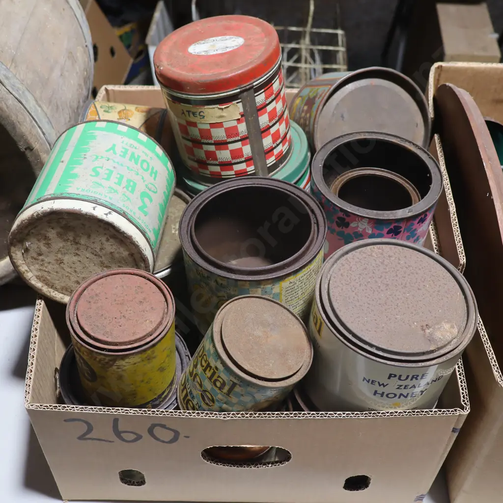 Box Honey Tins  Image 1++