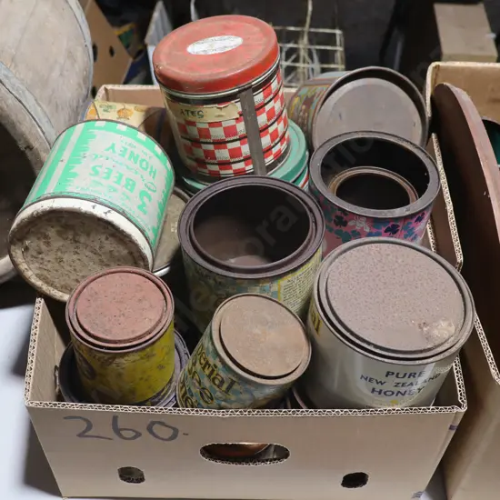 Box Honey Tins 