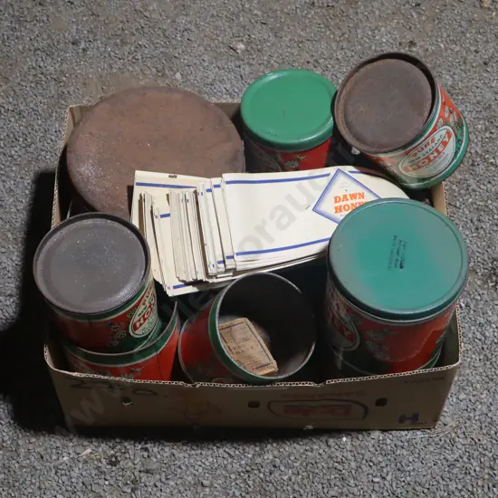 Box Pure NZ Honey Tins And Ephemera