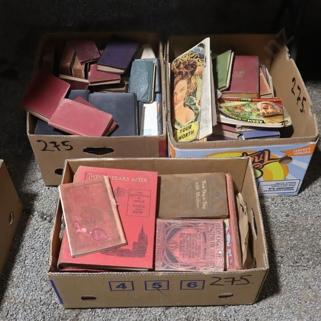 3X Boxes Of Books Image 1++