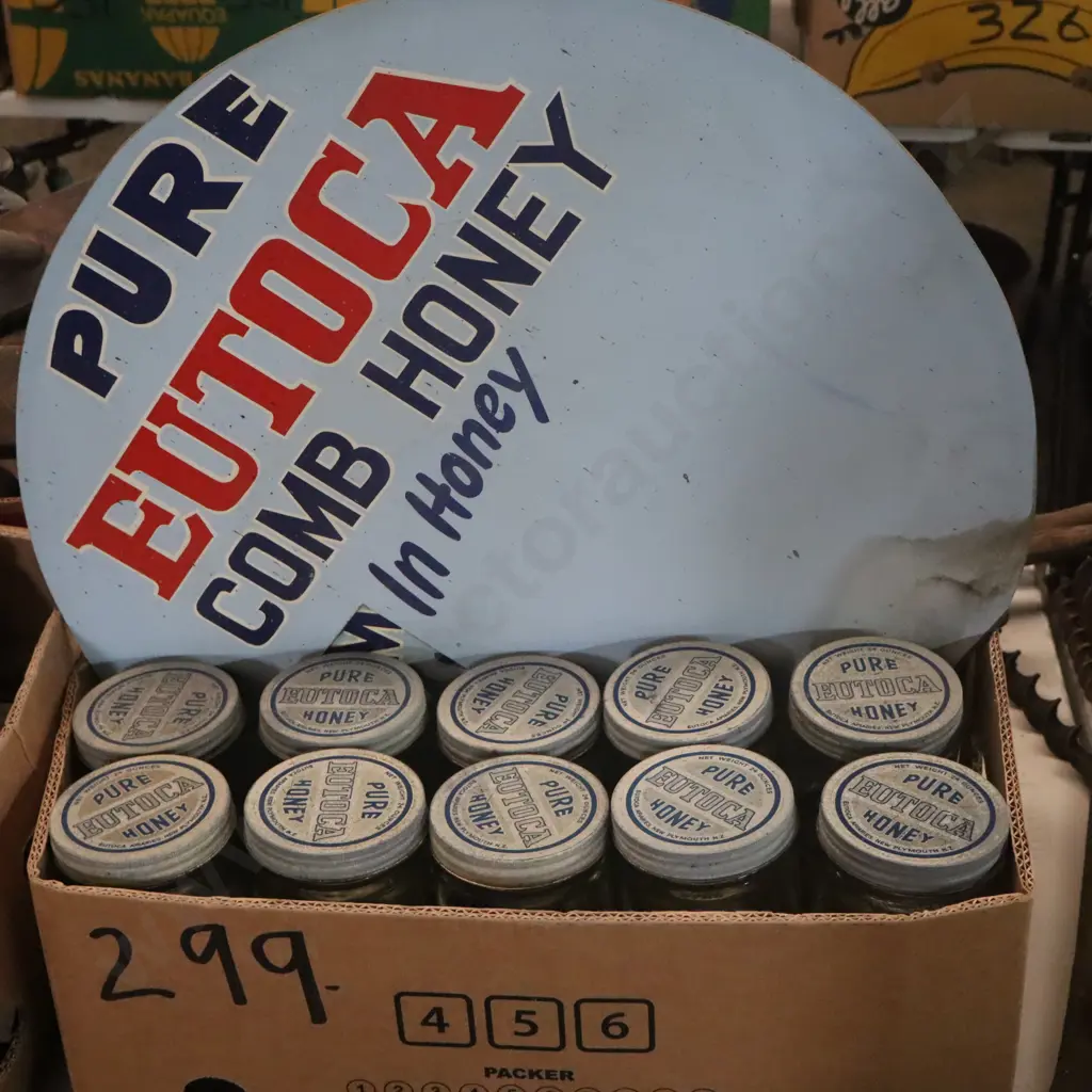 Box Eutoca Honey Jars X30 And Signs Image 1++