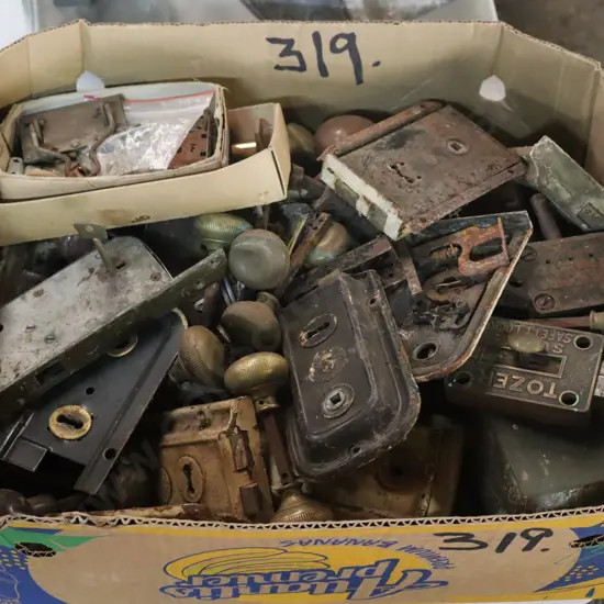 Box Antique Door hardware Mortise Locks Ect.