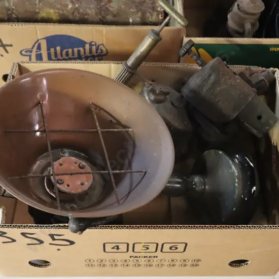Box Kerosene Lamp And Blow Torches