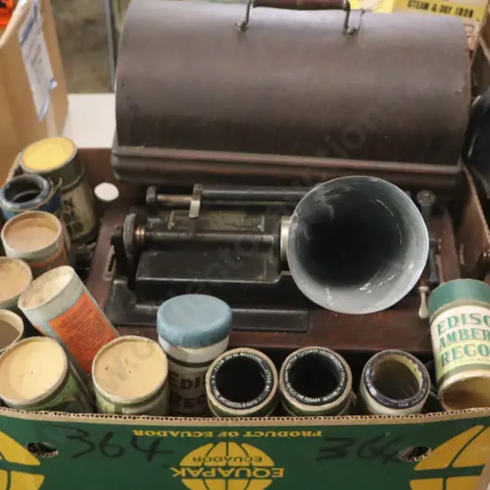 Edison Gramaphone And Reels