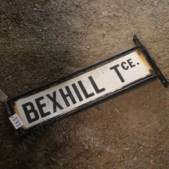 Enamel Street Sign Bexhill Tce