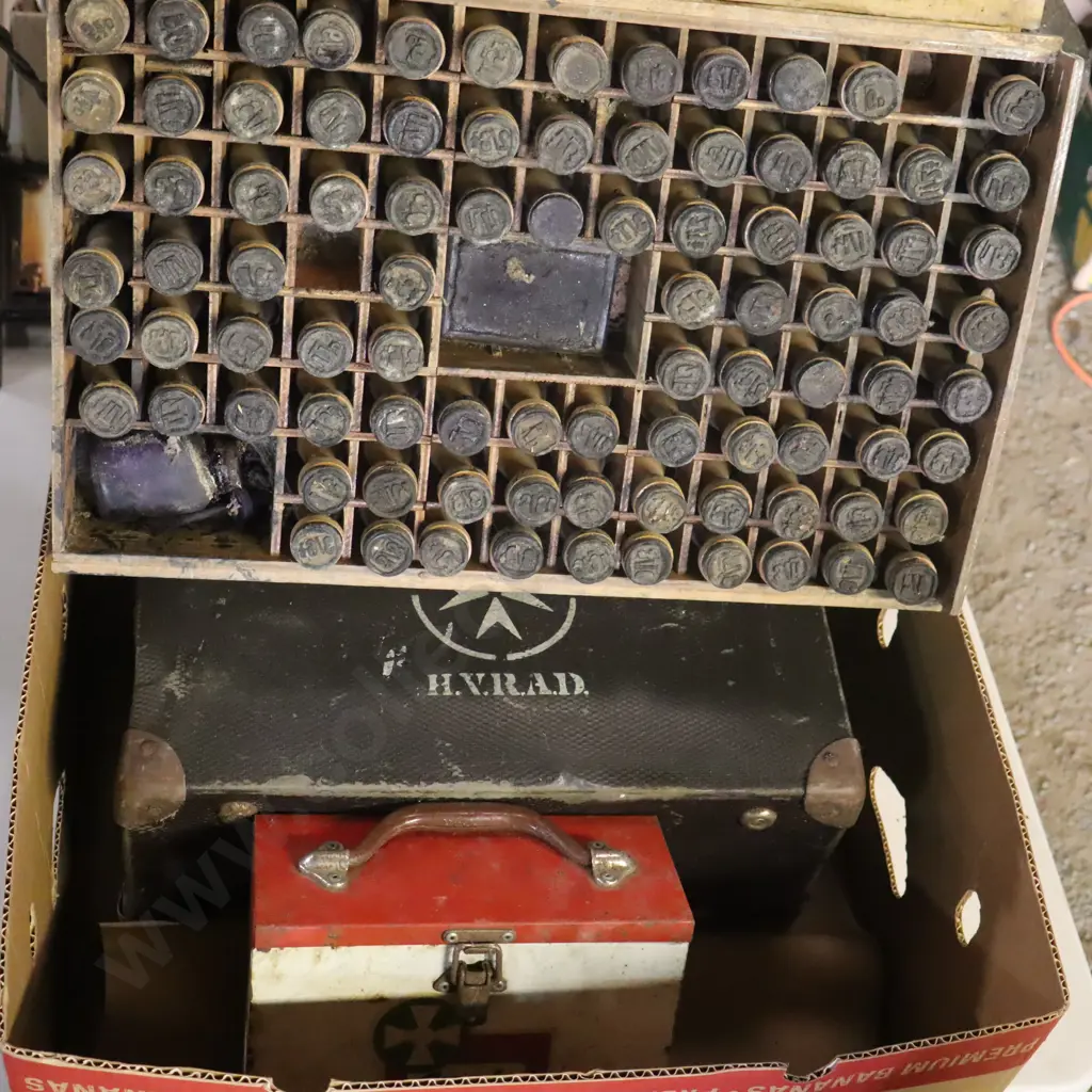 Box First Aid Boxes And Vintage Pricing Stamps Image 1++