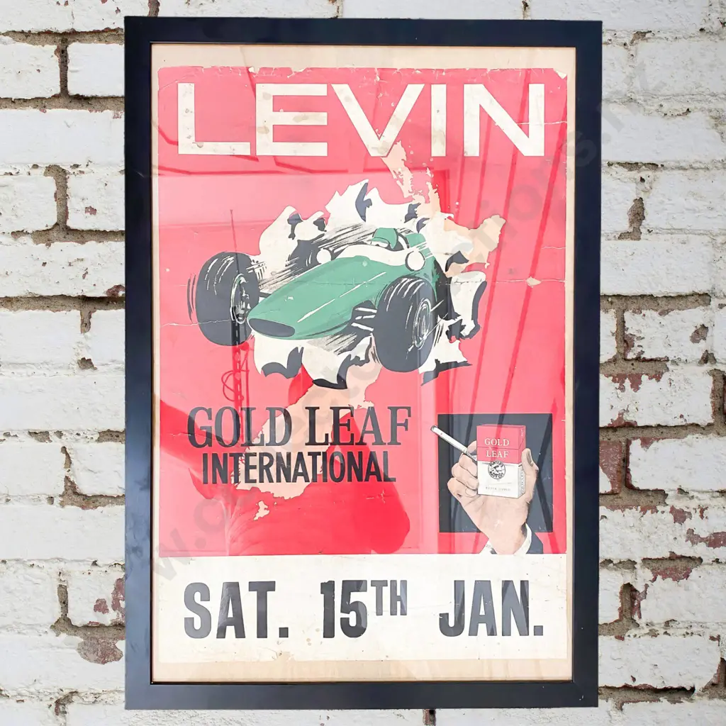 Original RARE Levin Grand Prix Poster 1960s Image 1++