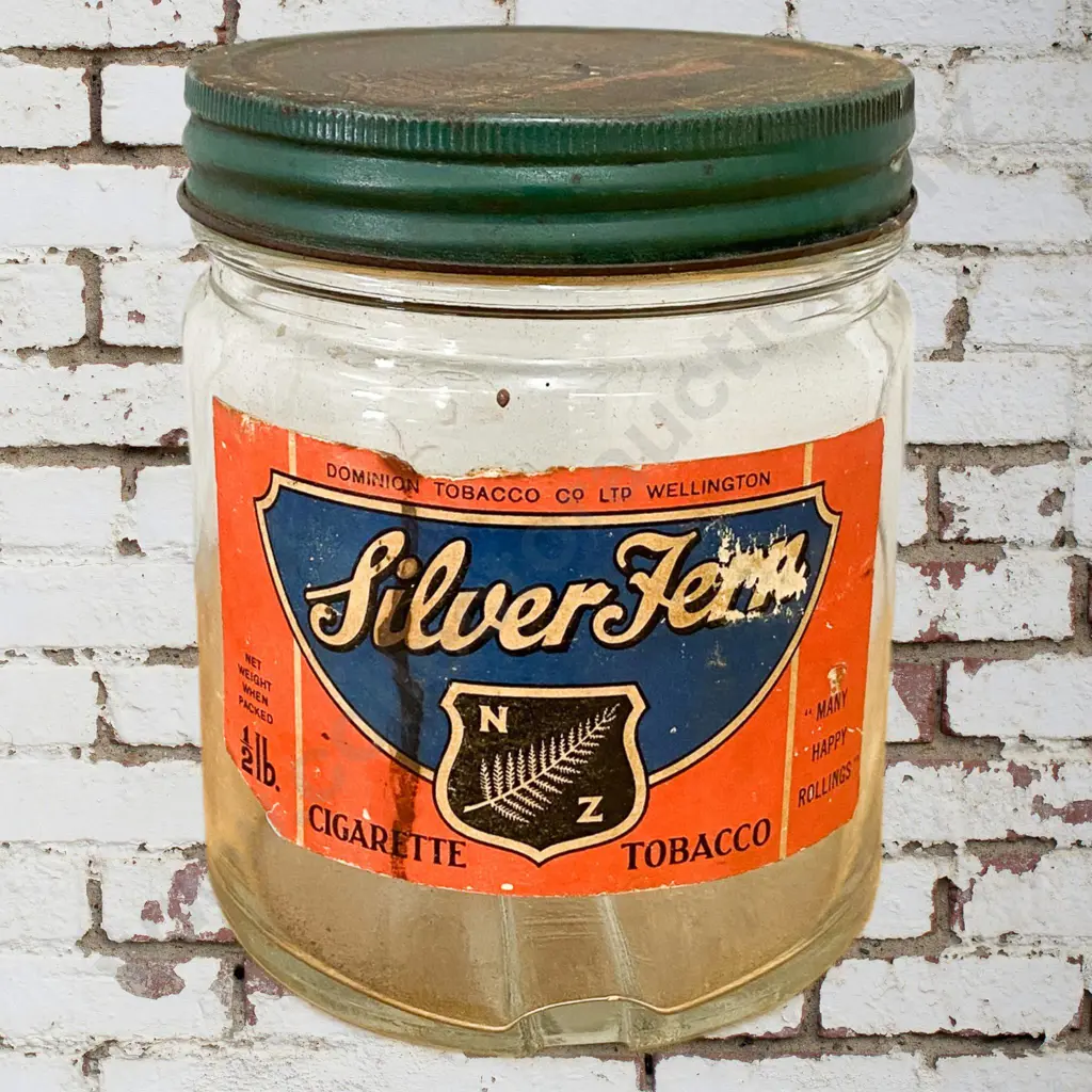 Silver Fern Tobacco Jar Image 1++