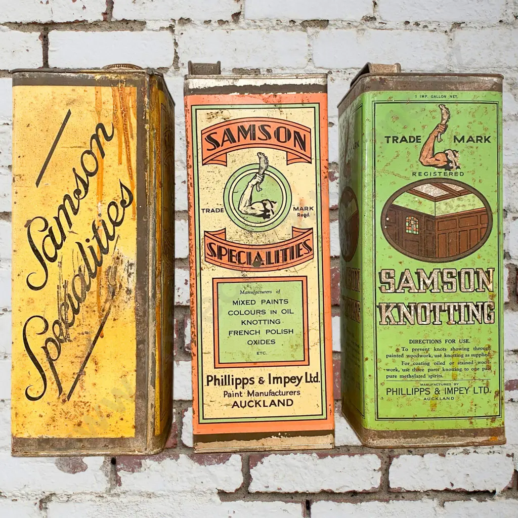 Samson Paint Tins x 3 Image 1++
