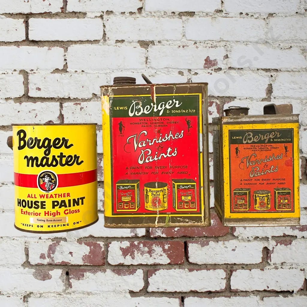 Berger Paint Tins x 3 Image 1++