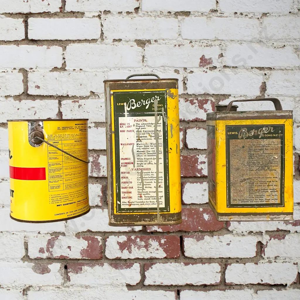 Berger Paint Tins x 3 Image 1++