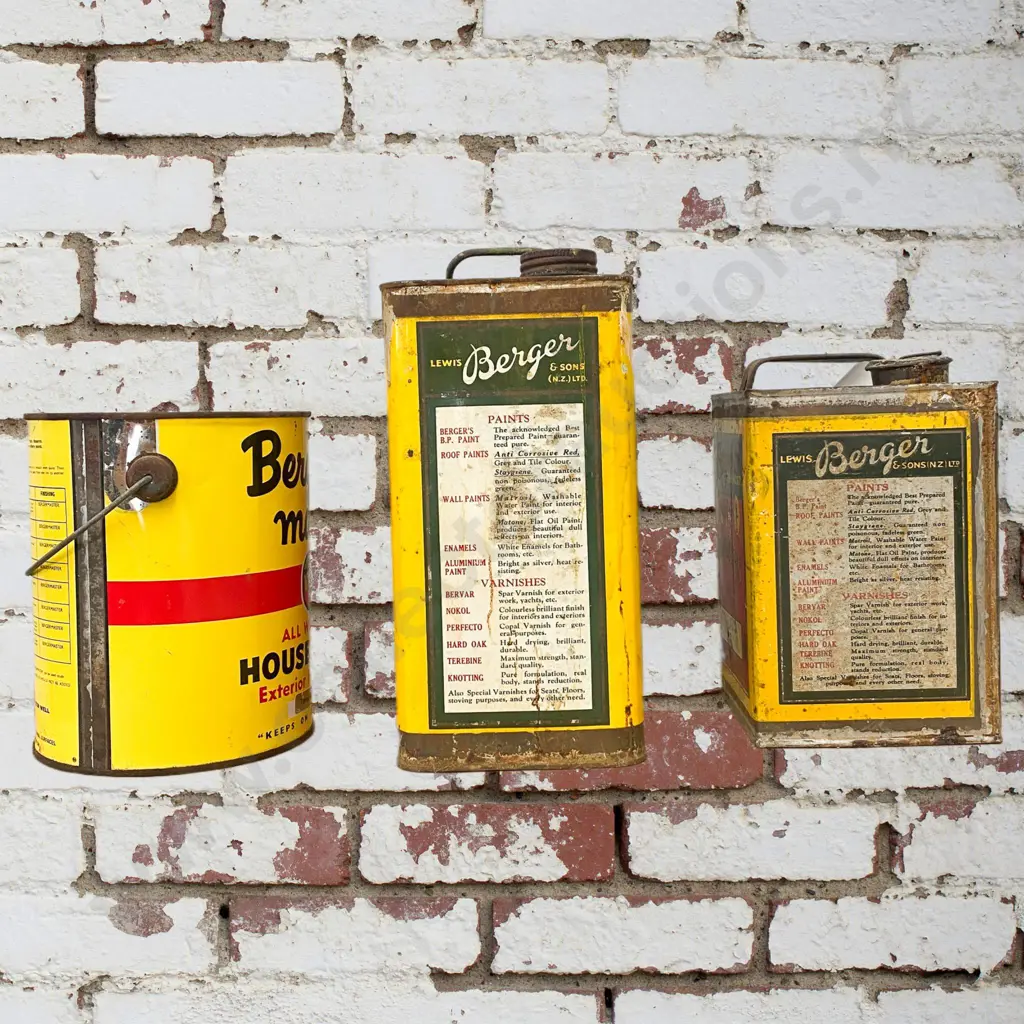 Berger Paint Tins x 3 Image 1++