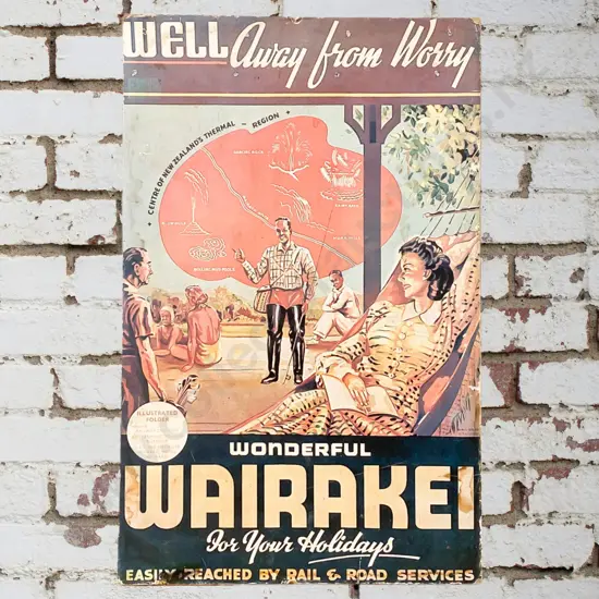 Wairakei Cardboard Sign