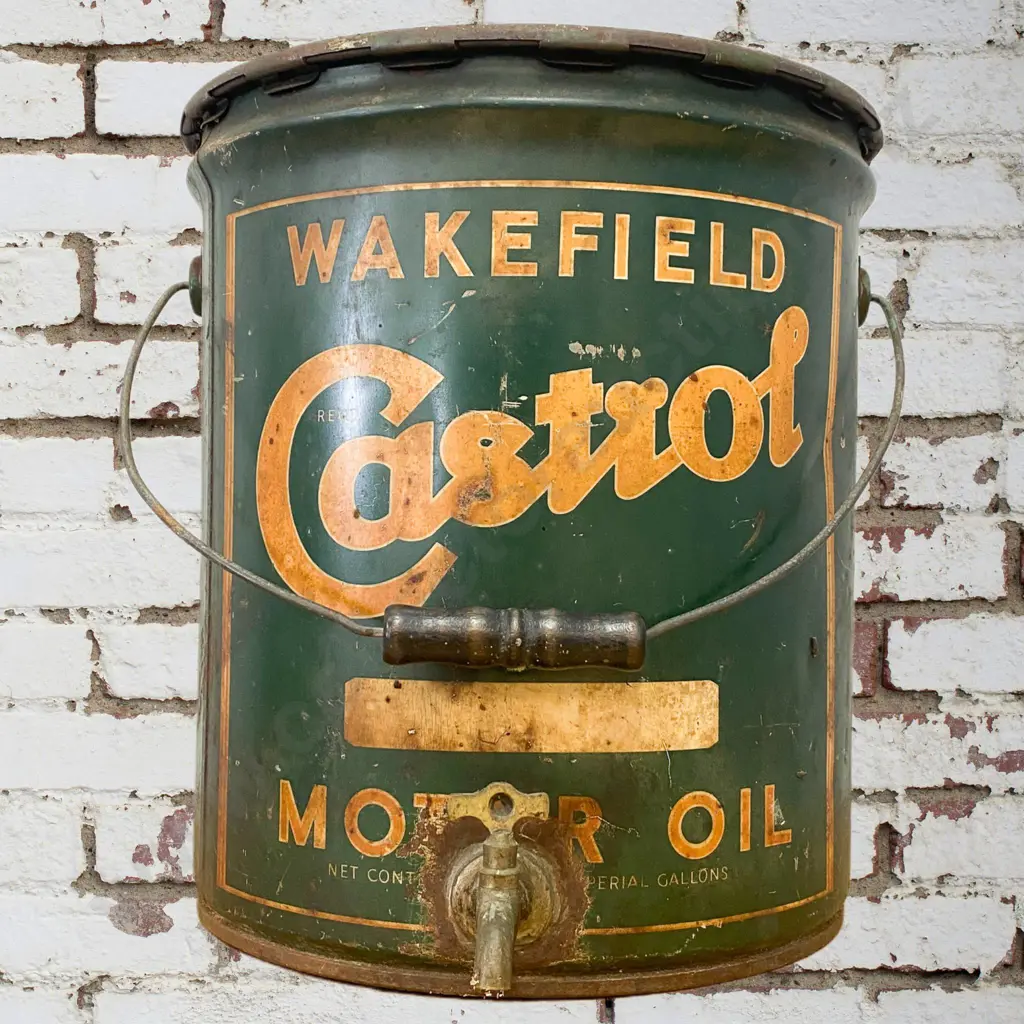 Castrol Oil Drum c1940s Image 1++