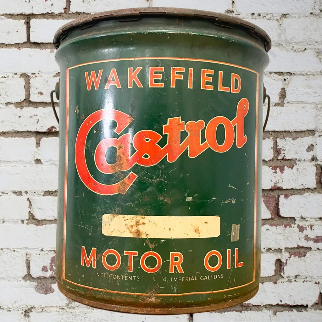 Castrol Oil Drum c1940s Image 1++