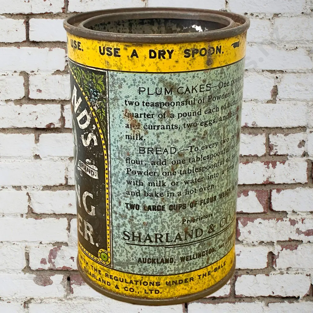 Sharland's Baking Powder Tin Image 1++