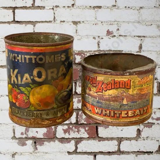 Early Whitebait Tin A/F, Kia Ora Tin