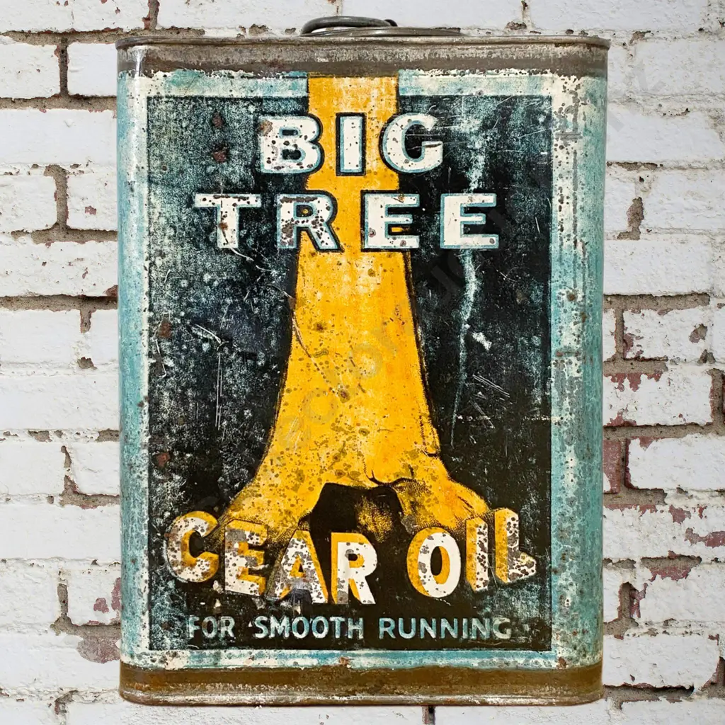 Big Tree Gear Oil Tin Image 1++