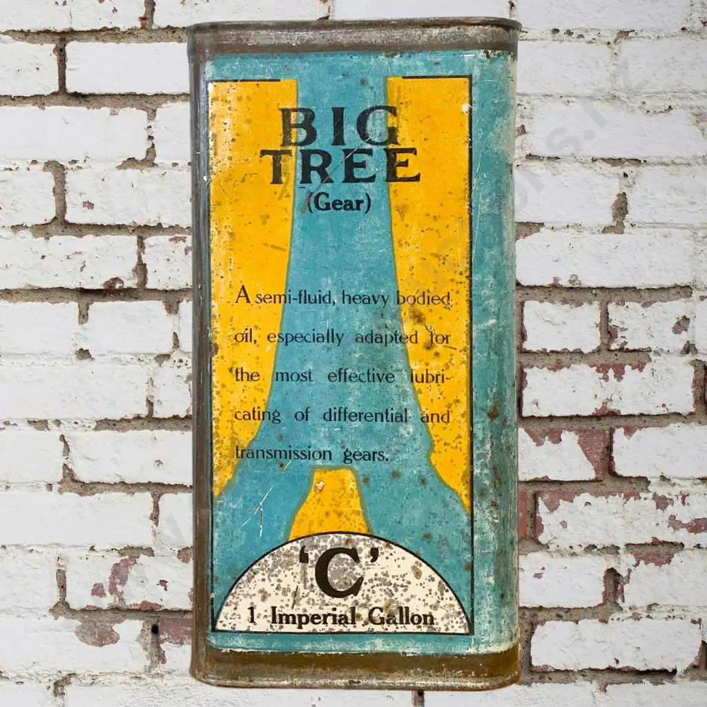 Big Tree Gear Oil Tin Image 1++