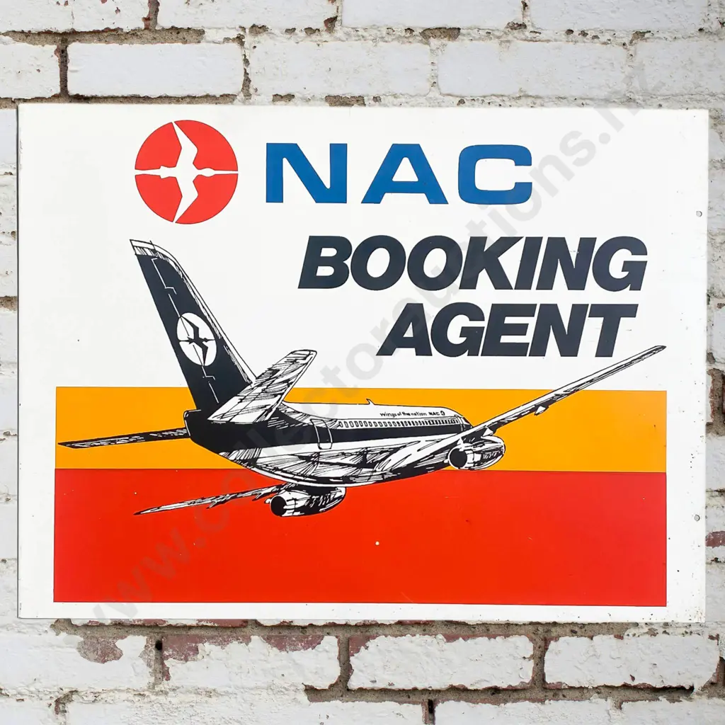 NAC Booking Agent Double Sided Sign Image 1++