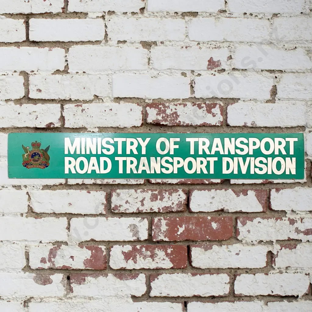 Ministry Of Transport Double Sided Wooden Sign Image 1++