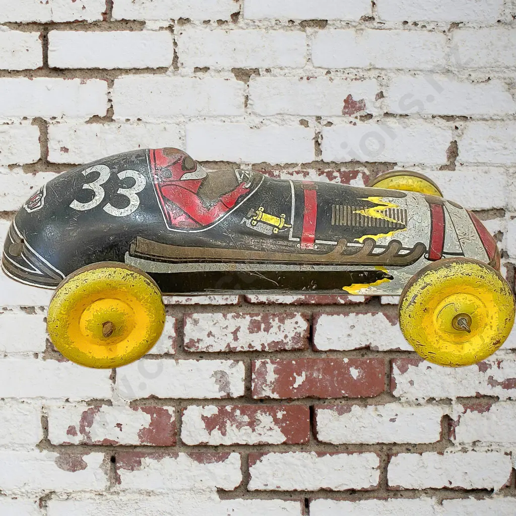 Lincoln Toys NZ Tin Plate Car Image 1++