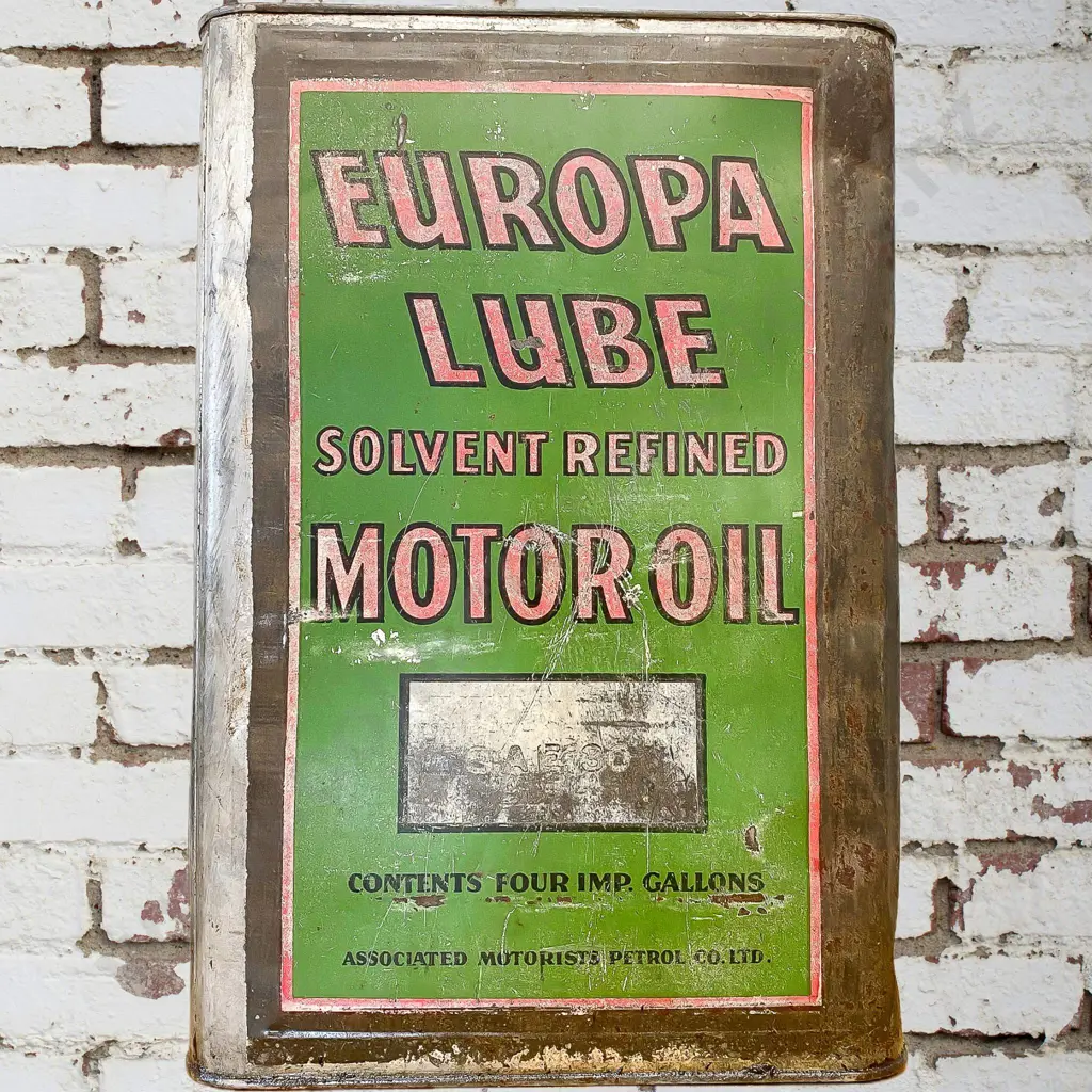 Europa Oil Tin 4 Gallon Image 1++