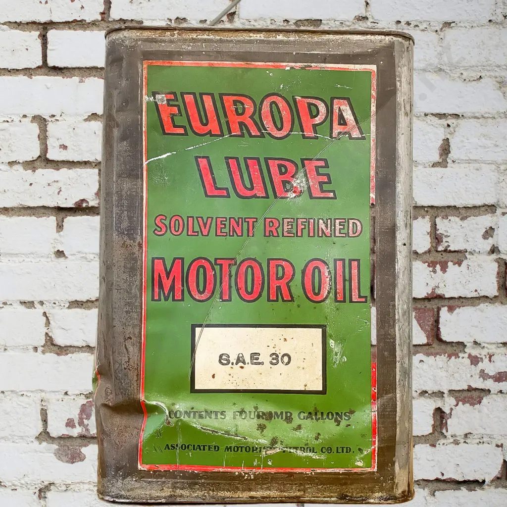 Europa Oil Tin 4 Gallon Image 1++