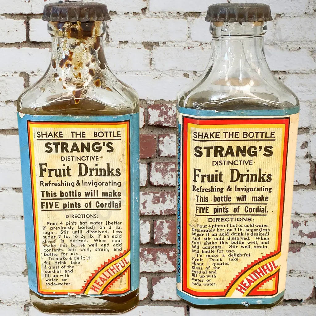 Strang's Fruit Syrup Bottles x 2 Image 1++