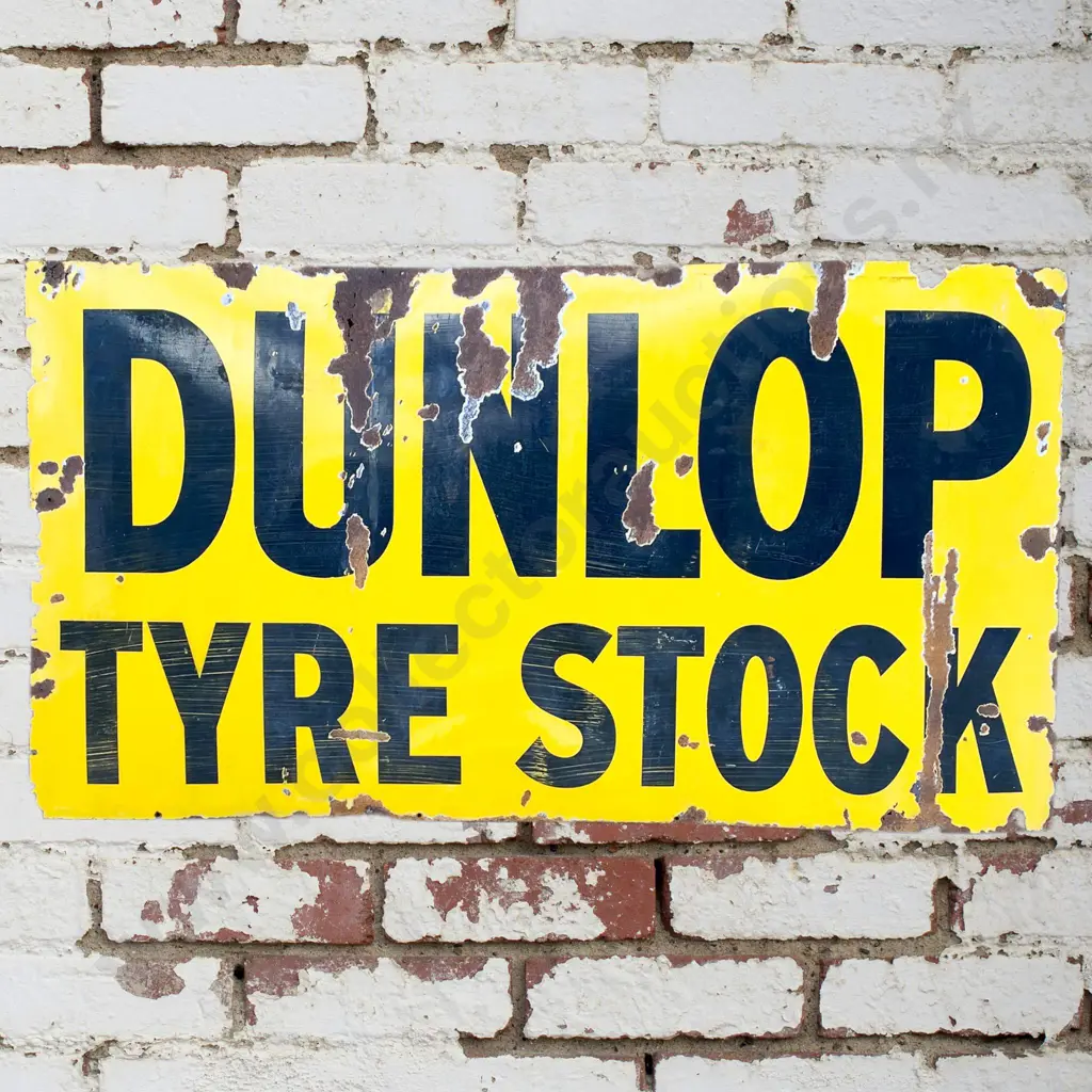 Large Dunlop Enamel Sign Image 1++