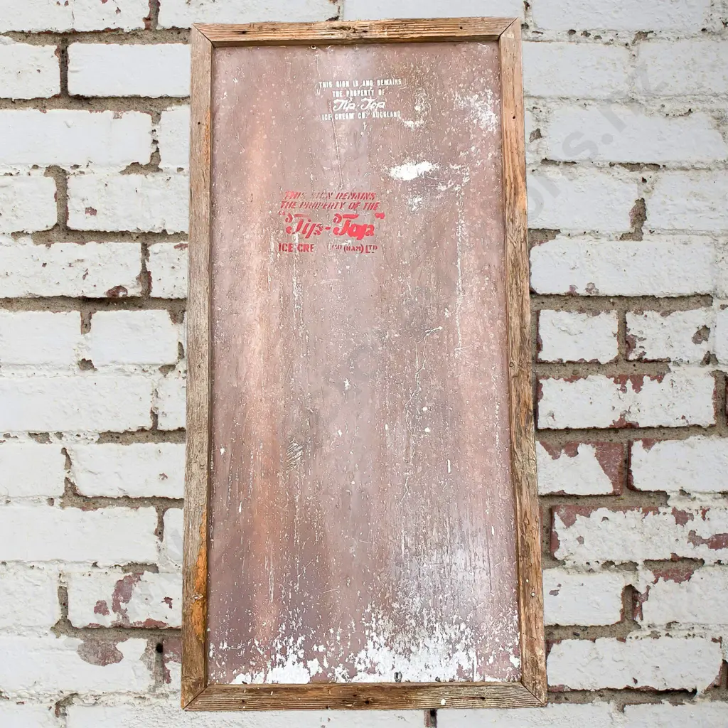 Early Hand Painted Tip Top Sign Image 1++
