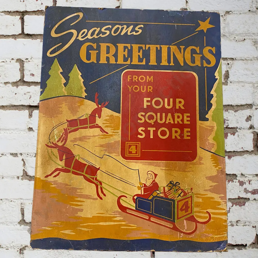 Foursquare Christmas Advertising Card Image 1++