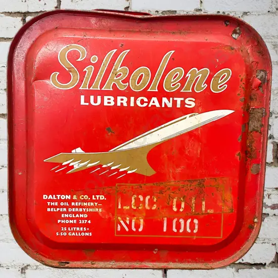 Silkolene Tin Featuring Concorde